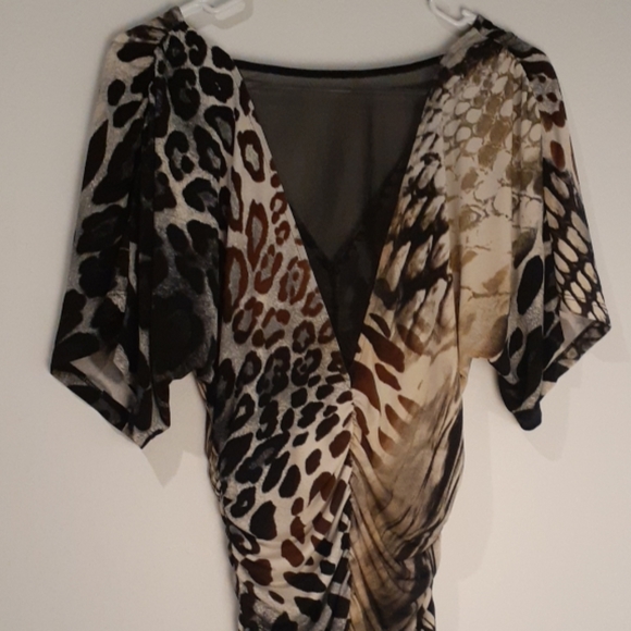 Arden B Leopard Print Blouse S - Picture 4 of 5